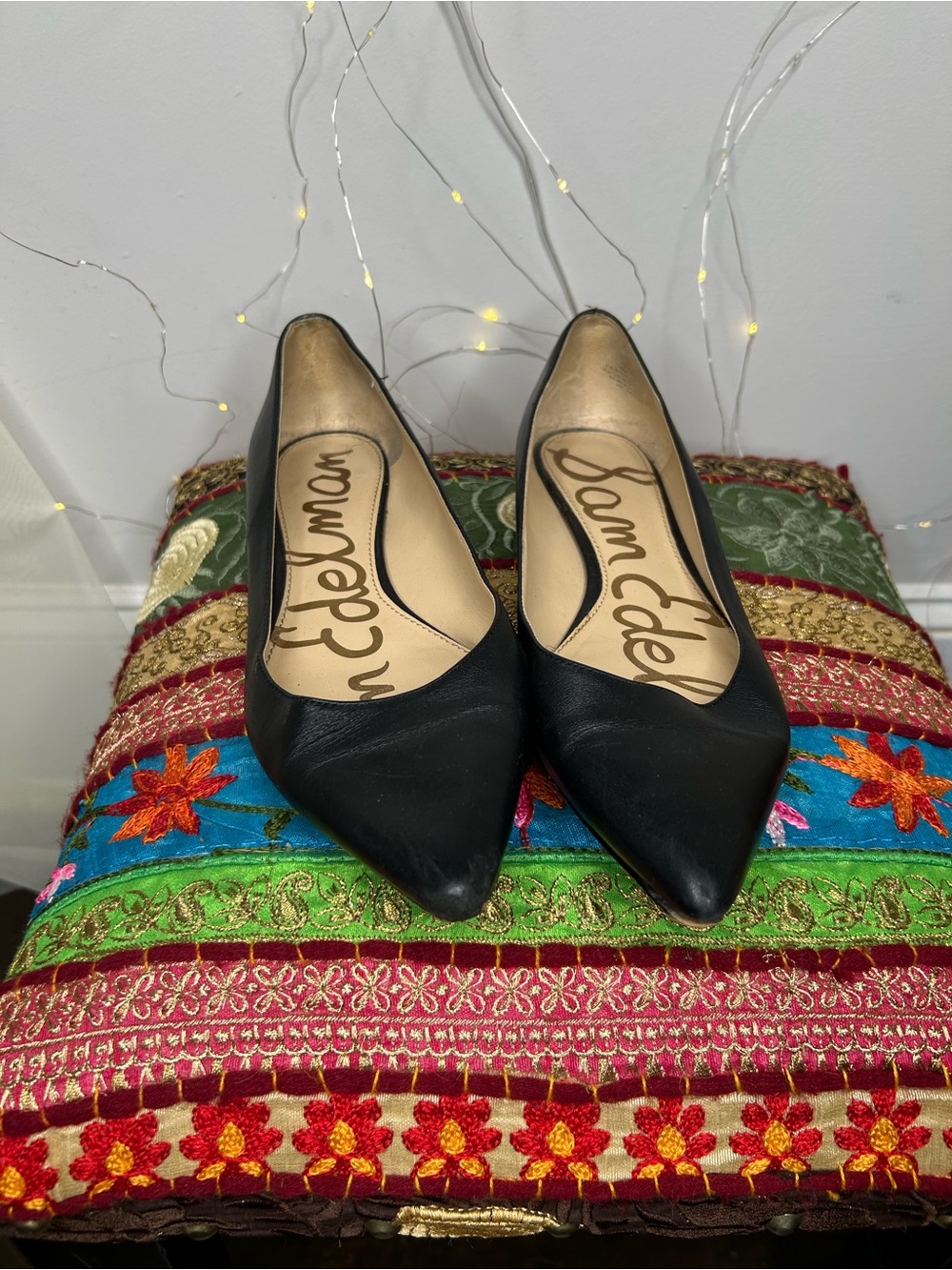 Sam Edelman Black Pointed Toe Flats